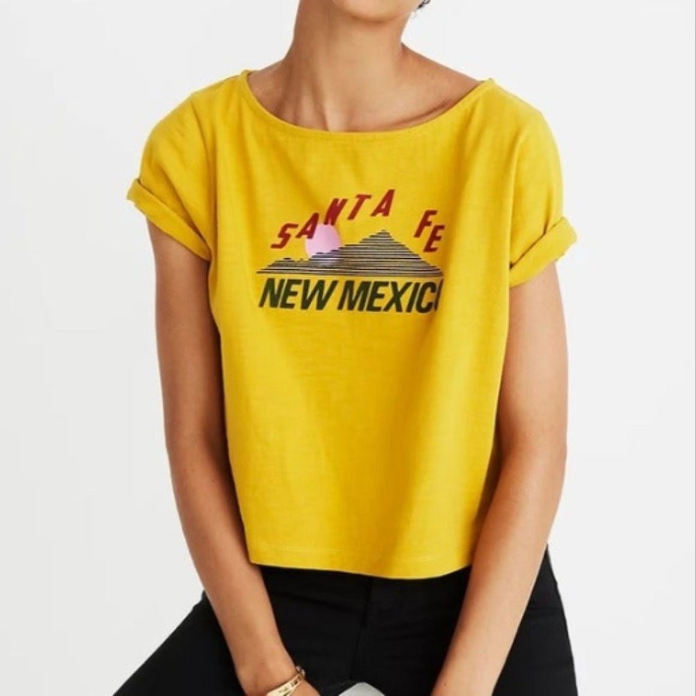 Madewell Yellow "Santa Fe New Mexico" Short Sleeve Tee